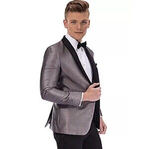 Mark Of Distinction MOD Starlight Stone Metallic Jacquard Tuxedo Jacket 42R